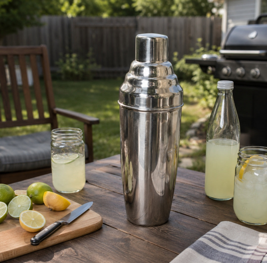 Combo - Assorted Tumblers - Set Of 6 + Jumbo Cocktail Shaker