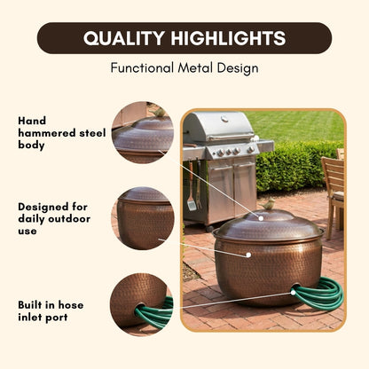 Birdy Hammered Hose Pot