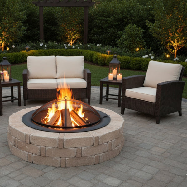 35 Inch - Round Metal Fire Pit Insert