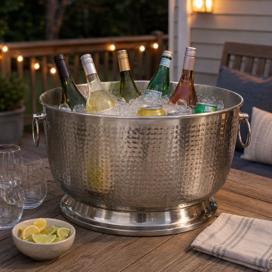 Stainless Steel Double Wall Beverage Tub Capacity - 24 Qtz