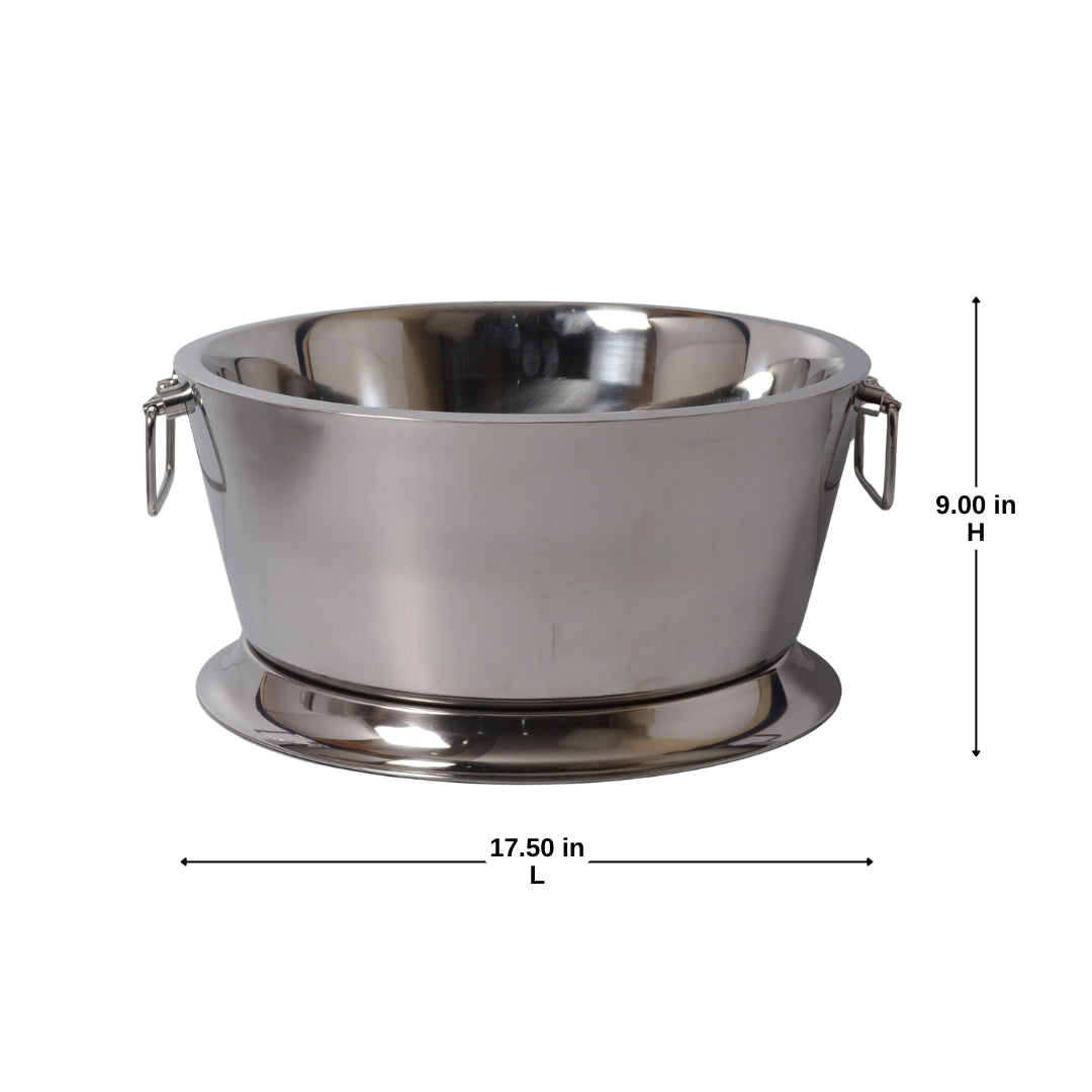 Stainless Steel Double Wall Beverage Tub Capacity - 21 Qtz