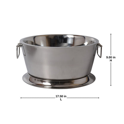 Stainless Steel Double Wall Beverage Tub Capacity - 21 Qtz
