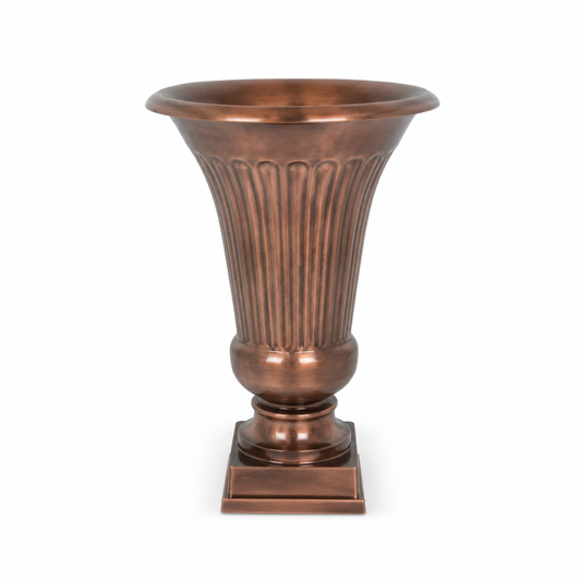 17.25 Inch - Urn Planter In Antique Copper