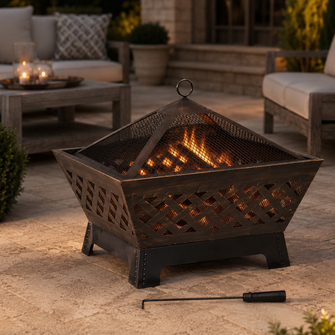26.5 Inch - Square Fire Pit