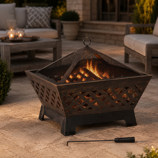 26.5 Inch - Square Fire Pit