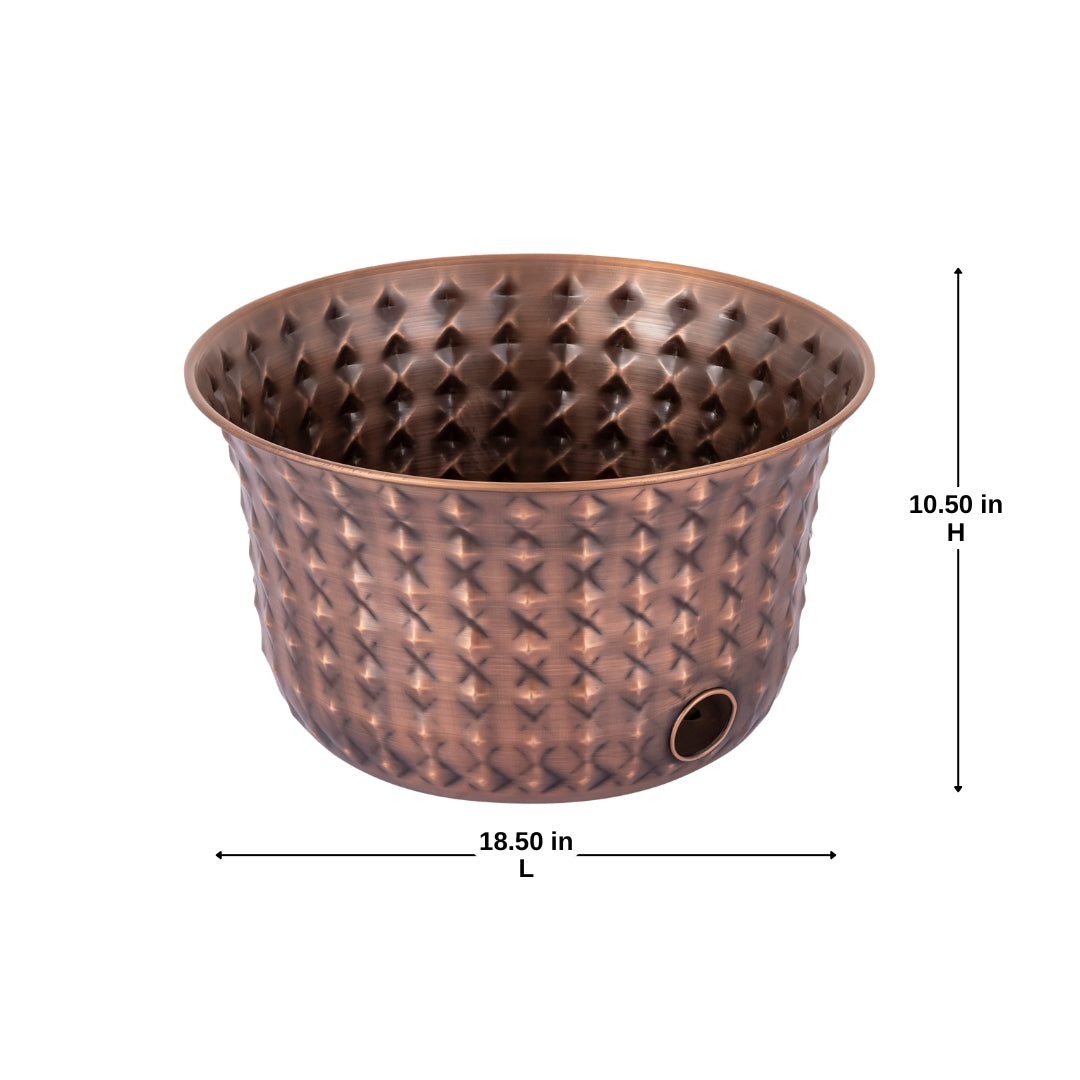 Hammered Hose Pot