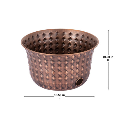 Hammered Hose Pot
