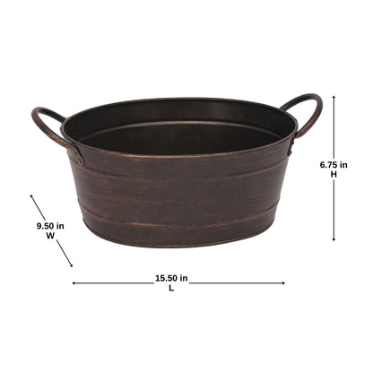 Metal Oval Beverage Tub