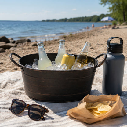 Metal Oval Beverage Tub