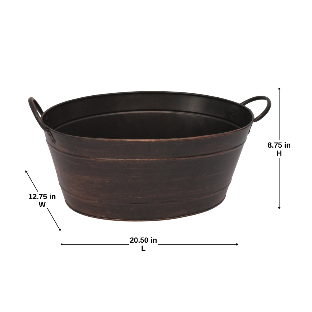 Metal Oval Beverage Tub
