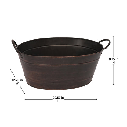 Metal Oval Beverage Tub