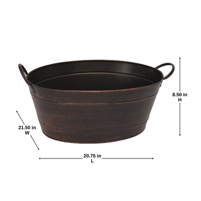 Metal Oval Beverage Tub