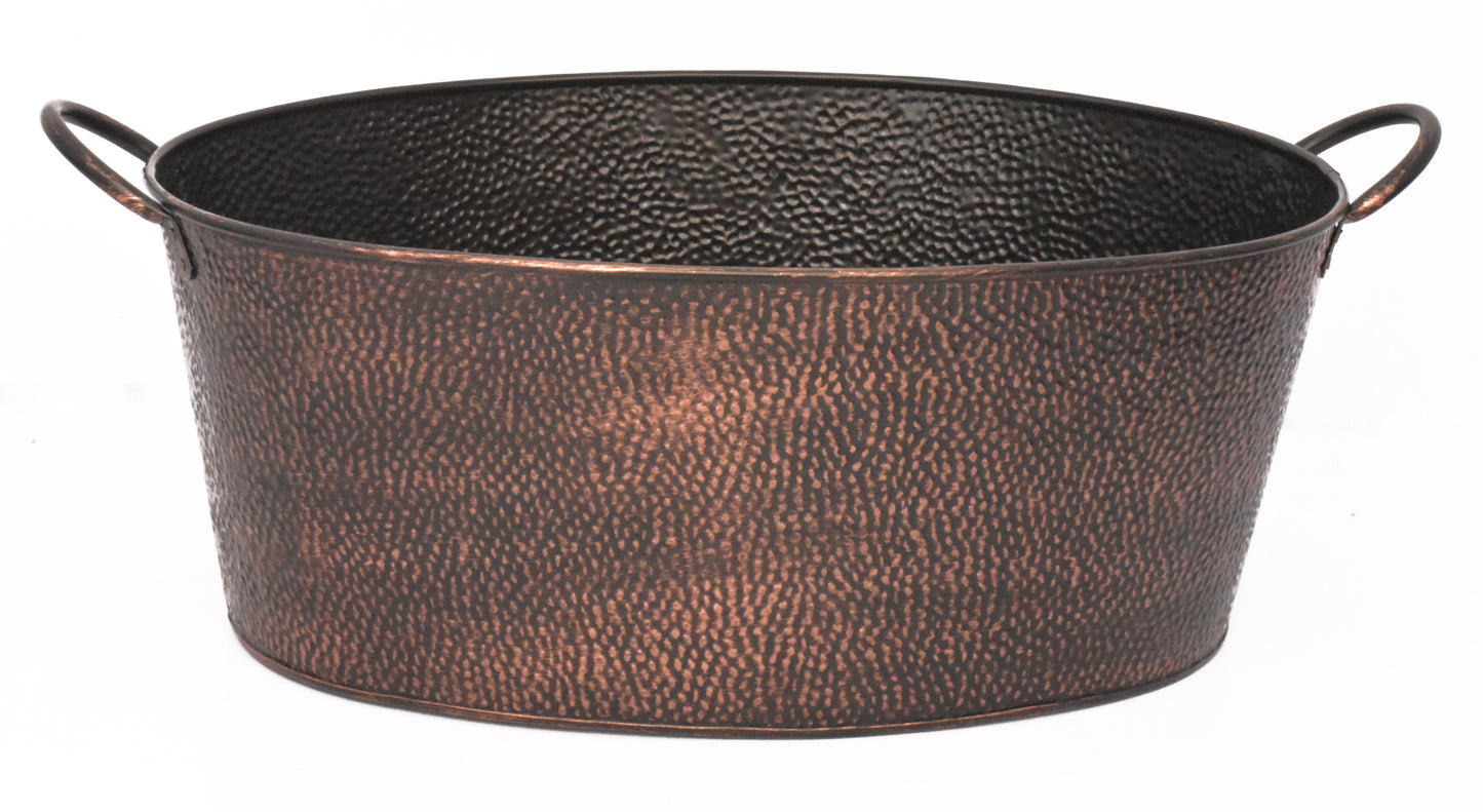 Oval Hammered Beverage Tub