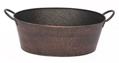 Oval Hammered Beverage Tub