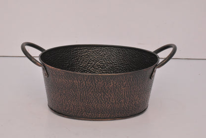 Oval Hammered Beverage Tub