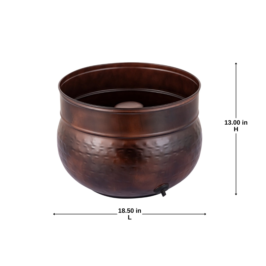 Hola Antique Metal Hose Pot