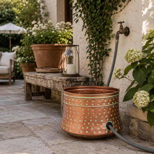 Dotsy Metal Rust Hose Pot (Copper)
