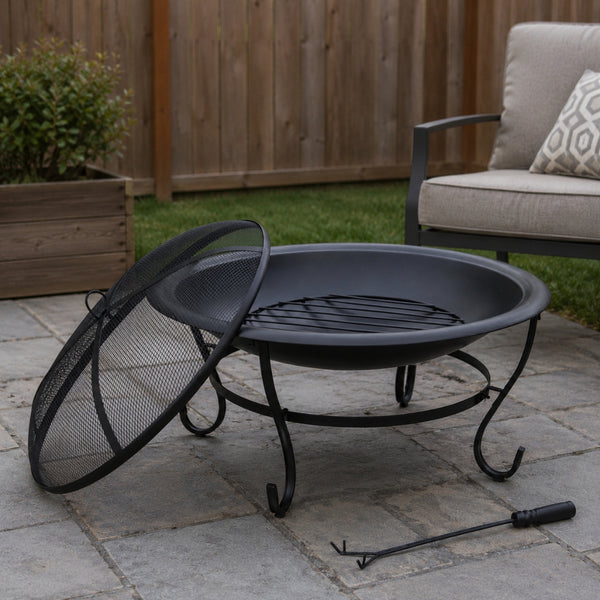 29 Inch - Outdoor Iron Fire Pit