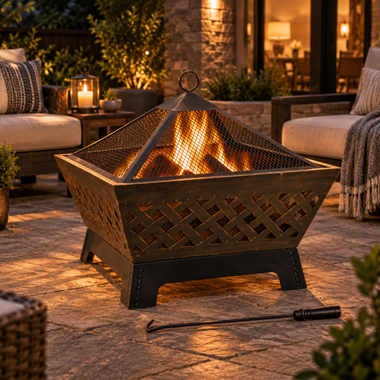 26.5 Inch - Square Fire Pit