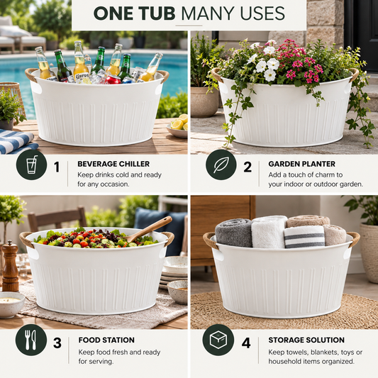 Metal Round Tub